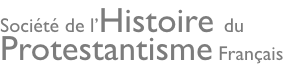 Logo Société de l’histoire du protestantisme français