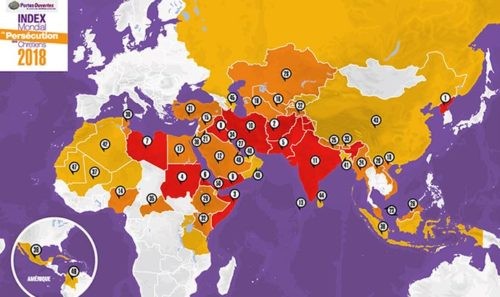 Résultats de l’Index mondial de persécution des chrétiens 2018