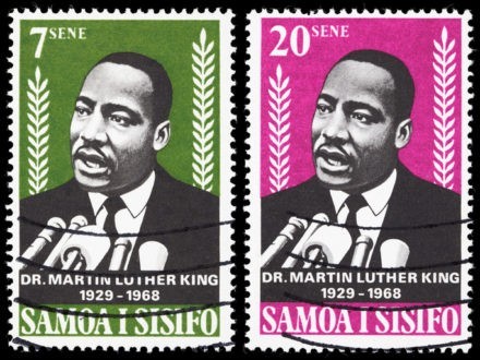 Martin Luther King en timbres