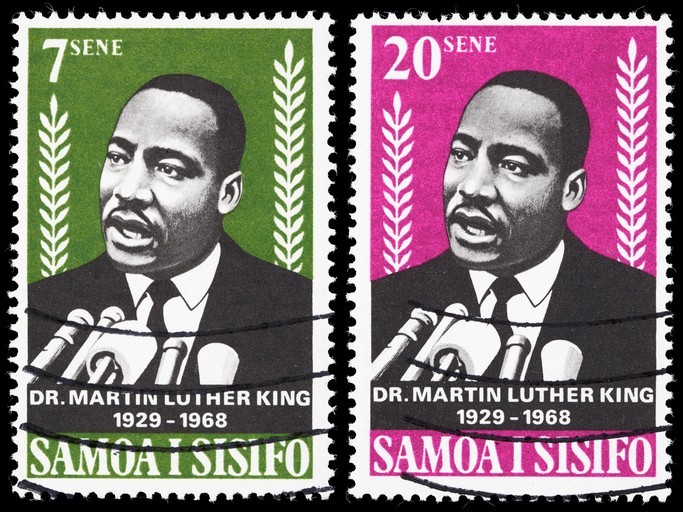Martin Luther King en timbres