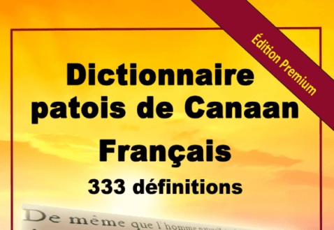 Dictionnaire patois de Canaan français