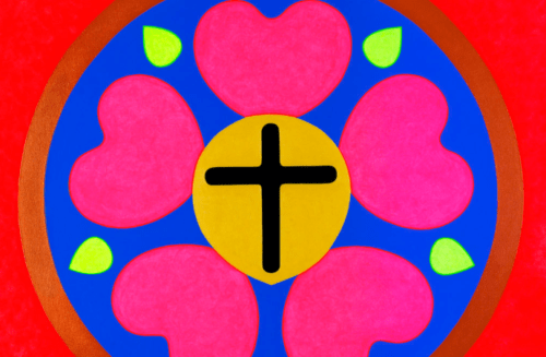La rose de Luther version Pop art !