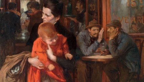 Jules Adler, La Mère, Paris, 1899, Huile sur toile ; Poznan, fondation Raczyński du musée national © ADAGP, Paris 2019