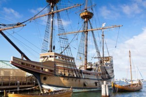 Une réplique du bateau le Mayflower