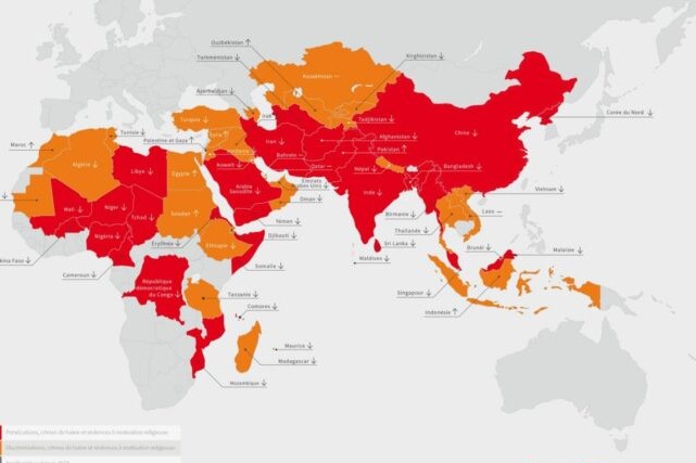 La liberté religieuse violée dans un tiers des pays