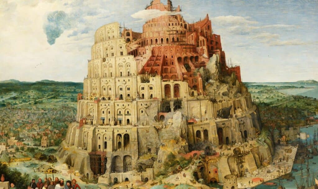 La Tour de Babel vue par Pieter Brueghel l’Ancien au 16e siècle