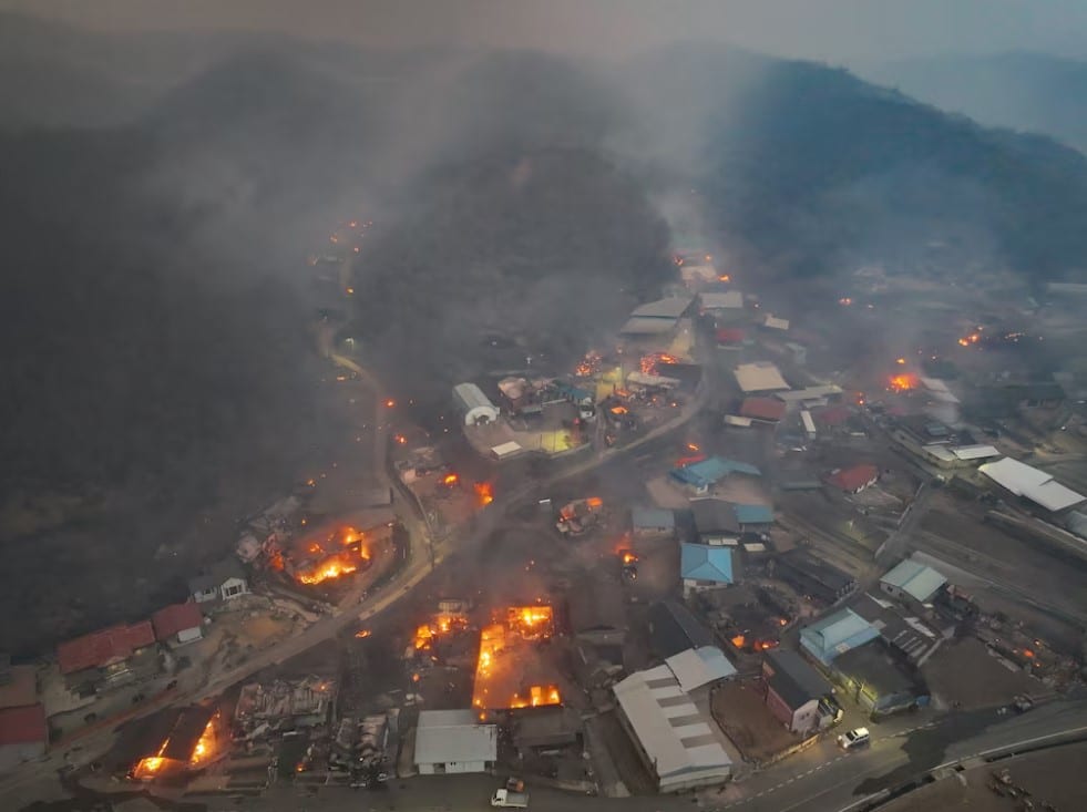 Incendies Corée du Sud
