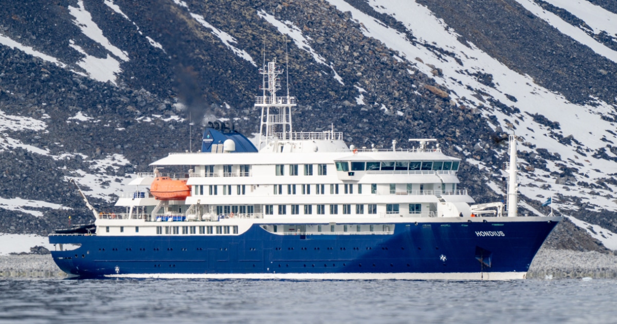 Le MV Hondius, où s'est déclaré un foyer d'hantavirus